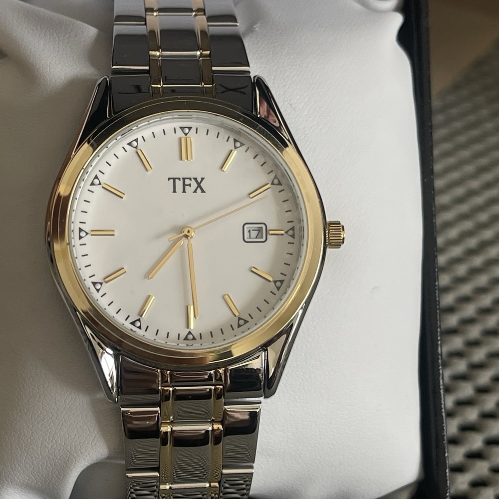 TFX Men's 2-Tone Watch Beacon. NWT